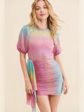 Saylor Orpha Ombré Mini Dress